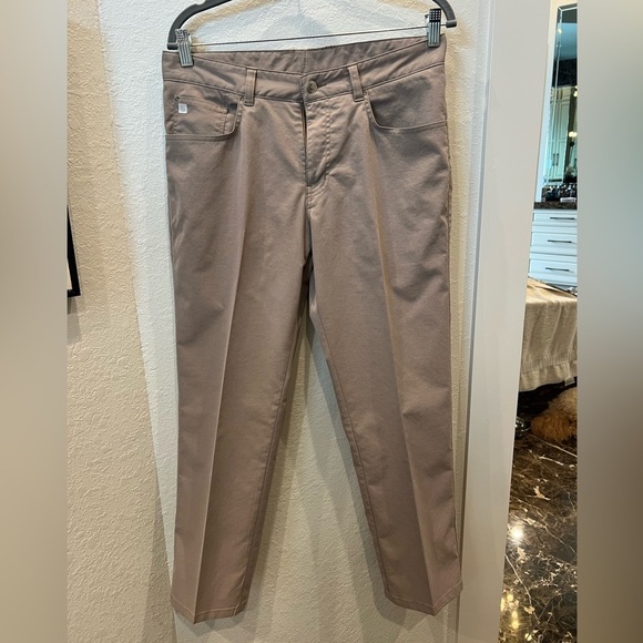 Peter Millar EB66 Performance Five Pocket Pants Mens 33x28- Dune Sand - Picture 3 of 9